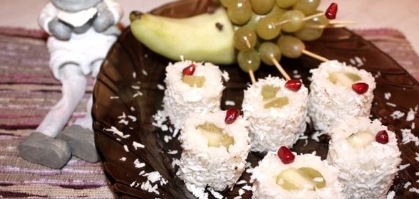 Сладкие роллы с фруктами или гуляем по-взрослому