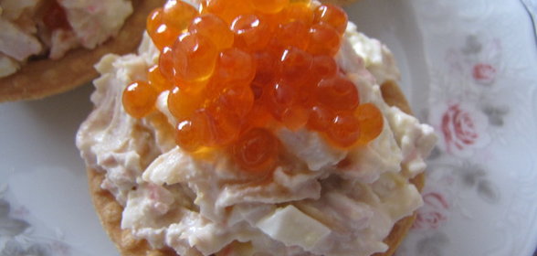 тарталетки с морепродуктами