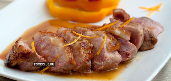 Утиная грудка с апельсиновым соусом