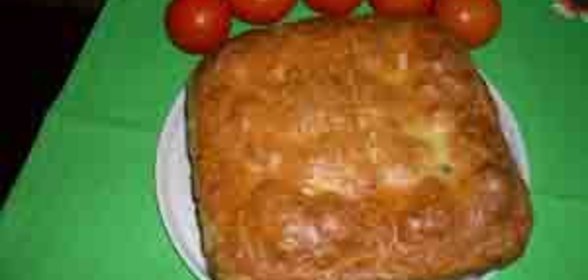 Рыбный пирог с брокколи