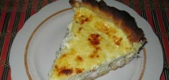 Открытый пирог с курицей