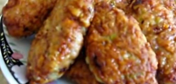 Мясные котлеты с кабачками