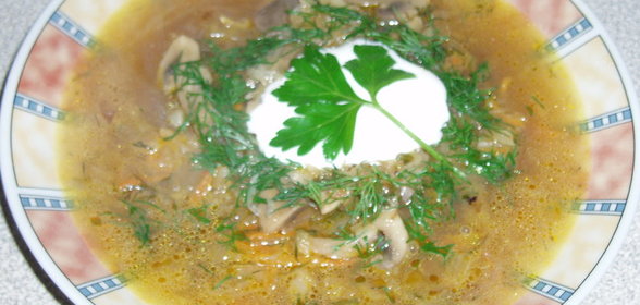 ЩИ ИЗ КВАШЕНОЙ КАПУСТЫ С ГРИБАМИ