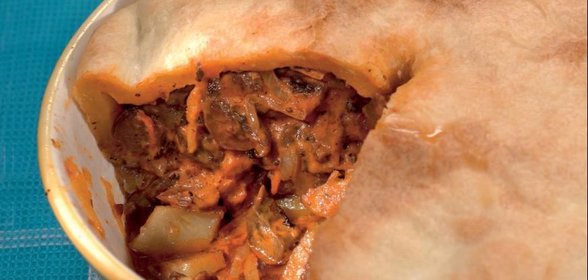 Английский пирог с говядиной и почками