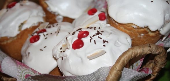 Творожные куличи без дрожжей