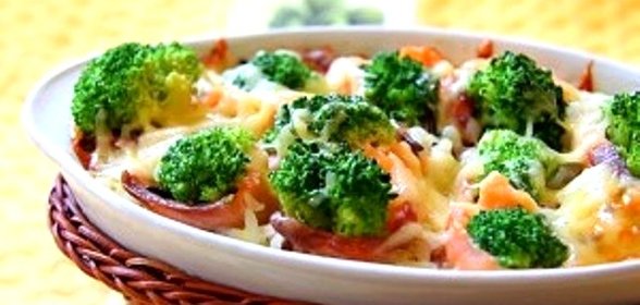 Рыба с брокколи