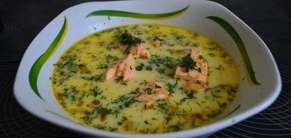 Рыбный суп с плавленым сыром