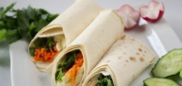 Лаваш с кальмарами