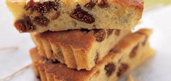 Лимонный пирог с инжиром