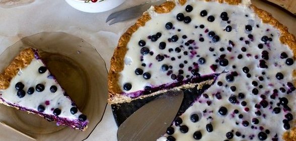 Черничный пирог-желе