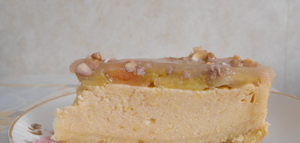 творожноманный пирог с яблоками