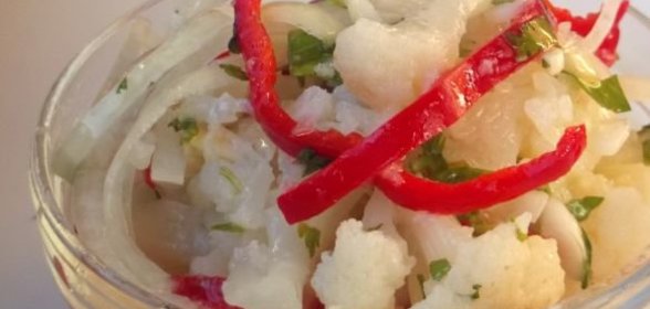 Капуста цветная в остром маринаде