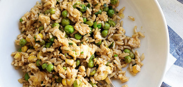 Жареный рис с яйцом