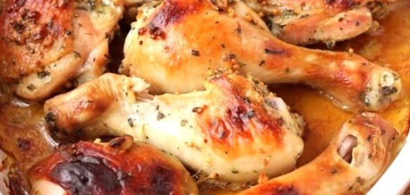 Курица с медом и горчицей