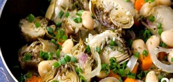 Бобы с артишоками