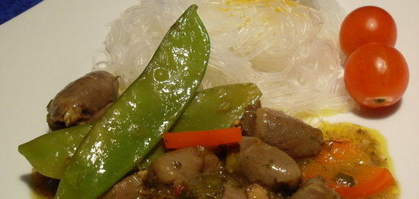 Фаршированные куриные сердечки