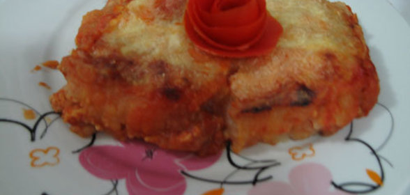 сытный мясной пирог с картошкой и сыром