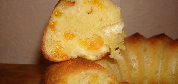 Манник с яблоком,курагой и цедрой лайма