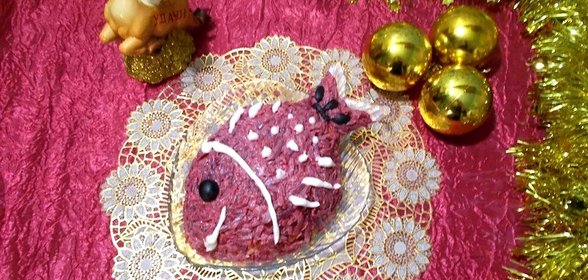 Консервированные сардины под шубой