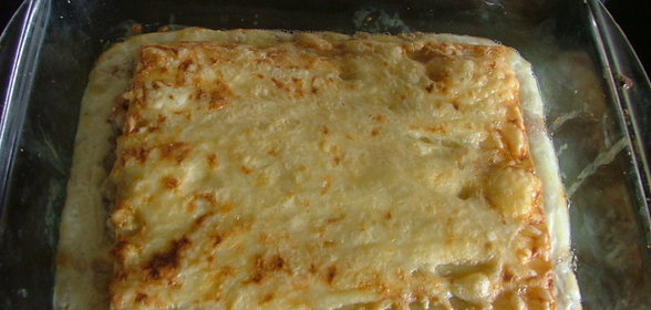 Чесночная лазанья