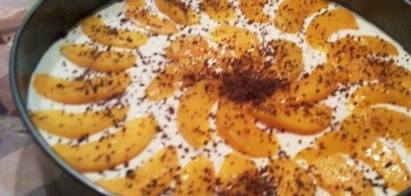 Тортик с персиками