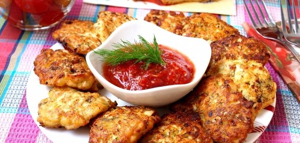 Рубленые котлеты из куриного филе