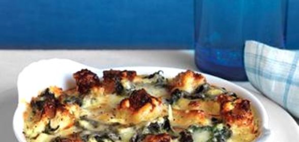 Страта с сыром и шпинатом