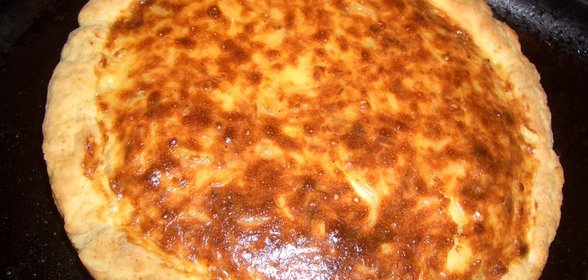 Пирог с плавлеными сырками