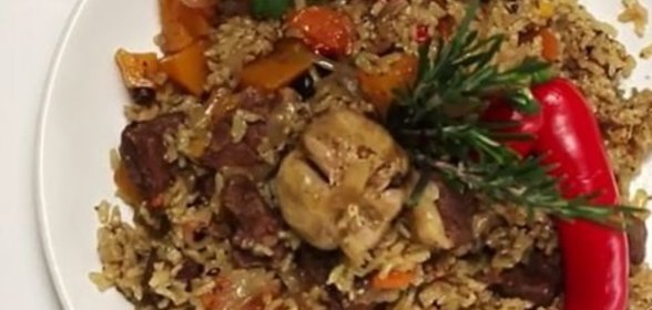 Плов из баранины с тыквой (в мультиварке)