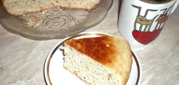 Пирог с овсяными отрубями на сыворотке