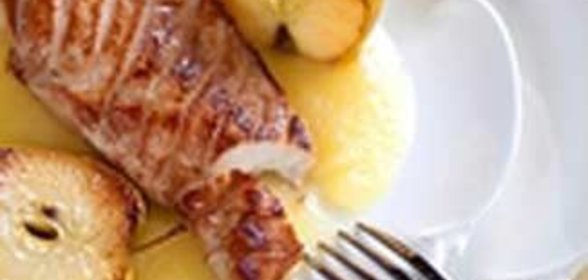 Куриное филе с яблоками