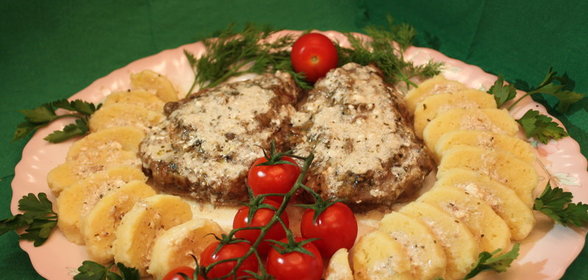 Ростбиф по-чешски с картофельными кнедликами