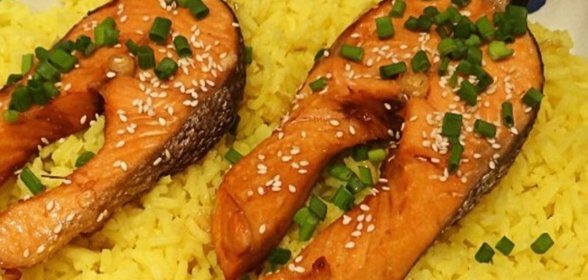 Стейк из форели в духовке