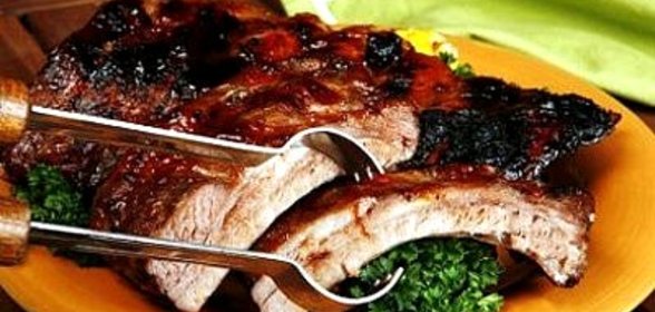Шашлык из ребрышек свинины