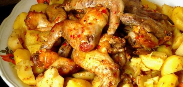 Курочка с картофелем