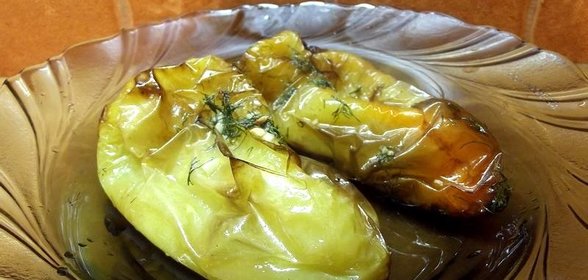 Запеченый болгарский перец в оригинальной заправке