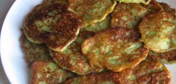 Постные оладьи из кабачков