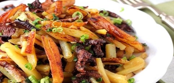 Грибы сушеные жареные