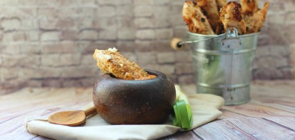 Куриные палочки с кунжутом
