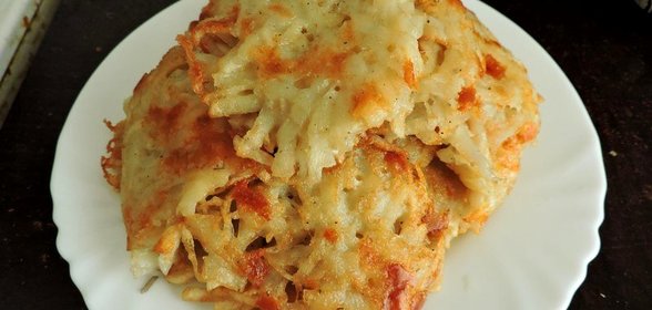 Картофельные драники с сыром без муки