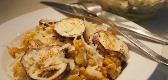 Ризотто с баклажанами