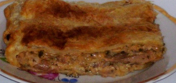 Пирог с мясом и капустой