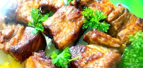 Рёбрышки свиные запеченные