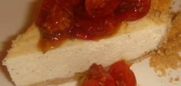 Чизкейк закусочный с джемом из помидоров черри