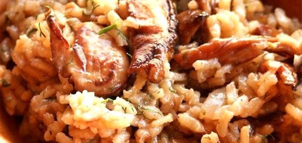 Ризотто с белыми грибами