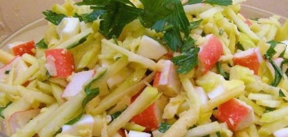 Хлебно-рыбный салат
