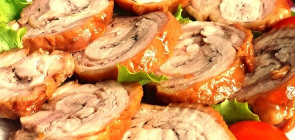 Куриный рулет в японском стиле