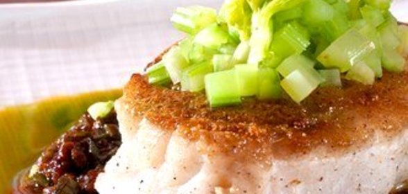 Оливковый соус к рыбе на гриле