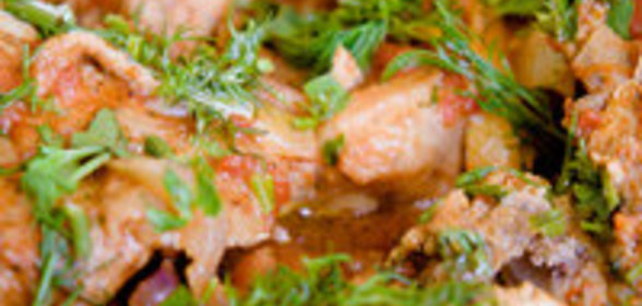 Чахохбили из куры (неделя грузинской кухни у меня дома)
