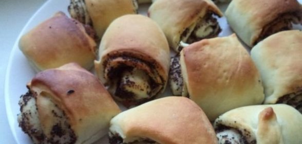 Булочки-рулетики с маком